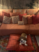 Load image into Gallery viewer, Dog Bed Tartan Rust