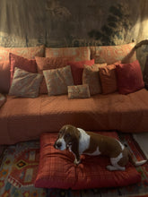 Load image into Gallery viewer, Dog Bed Tartan Rust