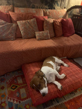 Load image into Gallery viewer, Dog Bed Tartan Rust