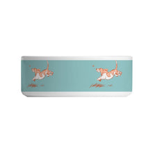 Load image into Gallery viewer, Basset Turquoise Dog Bowl