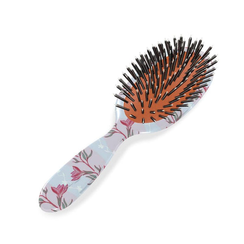 Tulip Stripe Lilac Hairbrush