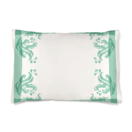 Acanthus White Silk Pillowcase