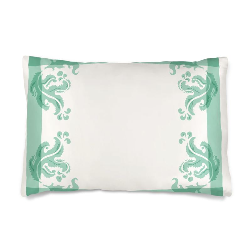 Acanthus White Silk Pillowcase