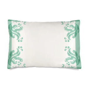 Acanthus White Silk Pillowcase