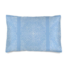 Load image into Gallery viewer, Rousham Blue Silk Pillowcase