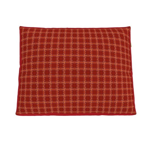 Basset Tartan Red Dog Bed