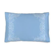 Cargar imagen en el visor de la galería, Rousham Blue Simple Silk Pillowcase