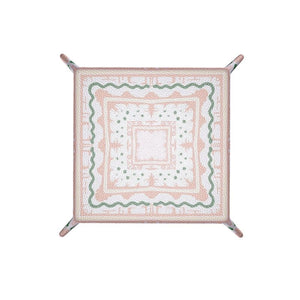 Bronzino Pink Leather Vide Poche Tray