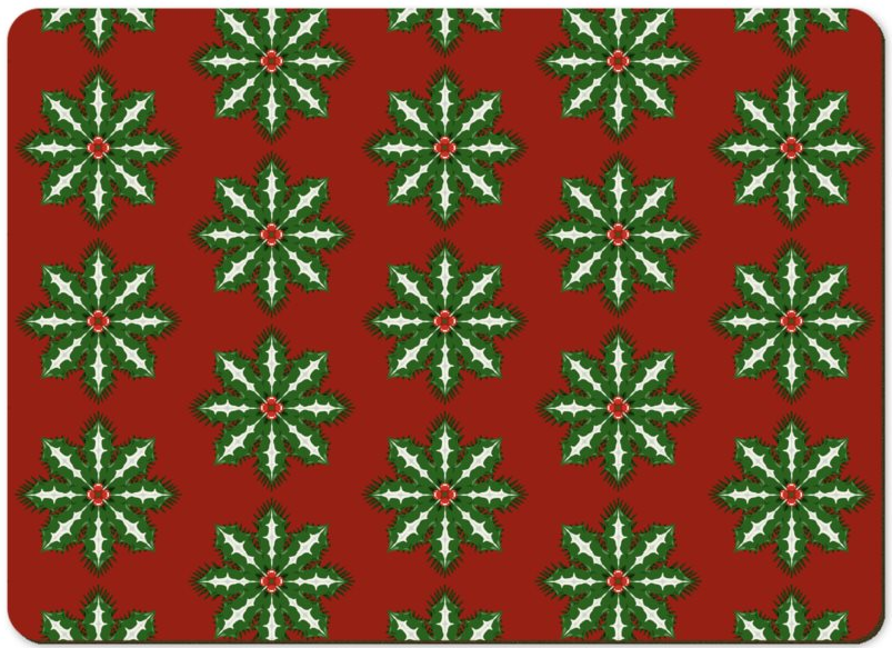 2 Placemats Christmas Star