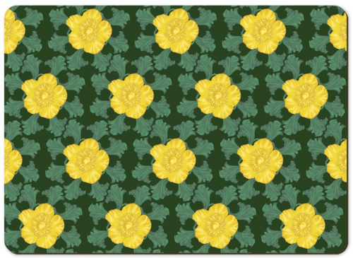 2 Placemats Medlar Dark Green