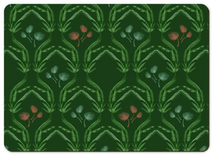 2 Placemats Palms Green & Red