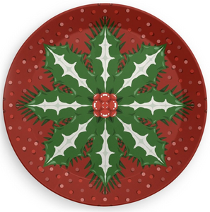 4 Small picnic plates Christmas Star