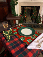 Load image into Gallery viewer, 2 Placemats Christmas Star