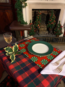 2 Placemats Christmas Star