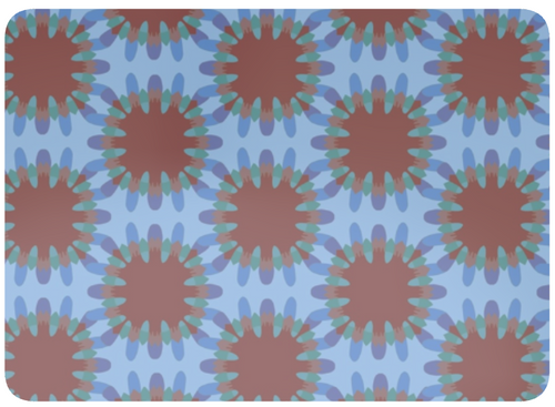 2 Placemats Splash Blue Brown