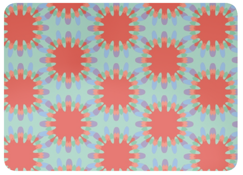 2 Placemats Splash Pale Blue